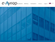 Tablet Screenshot of e-avrop.com